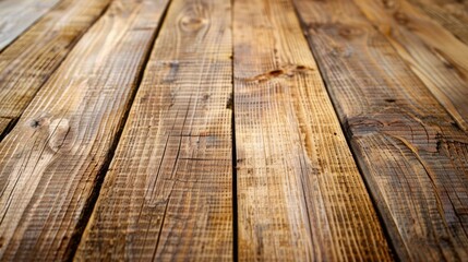 A close up of a wooden table with a blurry background. Perfect for adding text or graphics