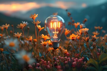 A list of words related to energy light and nature. Concept Sun, Solar, Radiant, Luminescence, Vitality, Glow, Luminous, Photosynthesis, Spark, Plant, Radiate, Shine, Moonbeam, Flare,