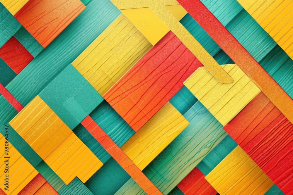 Aufkleber close up view of a vibrant and colorful wall. perfect for backgrounds or interior design concepts