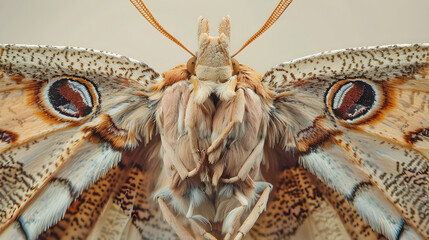 Close-up Image of Moth for Identification Purposes: A Detailed View of Key Features