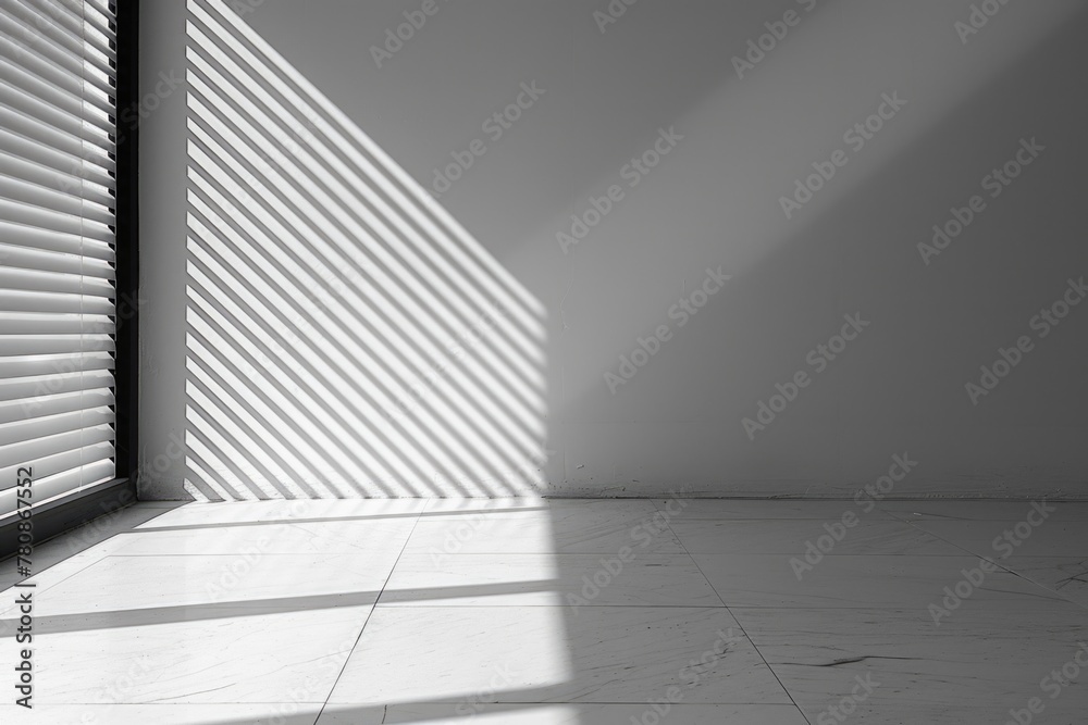 Aufkleber A monochromatic image of a window with closed blinds. Suitable for various design projects
