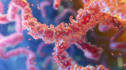 Fototapeta premium A close up shot of red and white flowers, perfect for floral designs