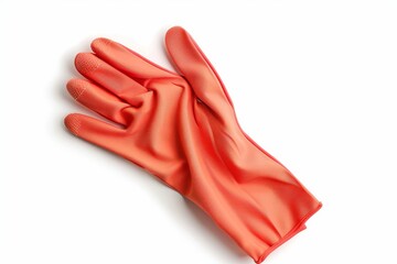 Isolated white background kitchen glove