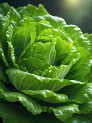 Lush lettuce, studio photo