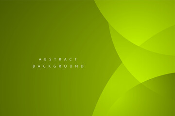 Green curve layer overlap color abstract background. Vector illustration	