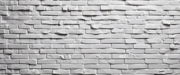 Fototapeta premium Old brick wall background, wide panorama of masonry