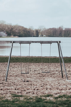 empty swing in the park