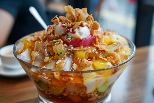A Filipino dessert called halohalo