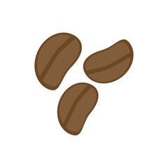 Coffee beans isolated on white background