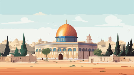 Obraz premium Al-Aqsa Mosque Jerusalems holiest mosque in Jerusal