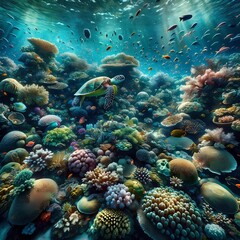Obraz na płótnie Canvas Underwater