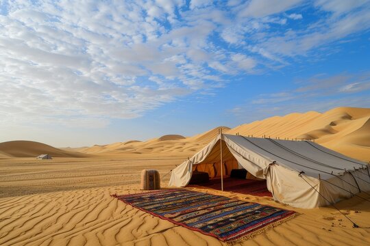 Camp at Moreeb Dune in Liwa Oasis Abu Dhabi UAE