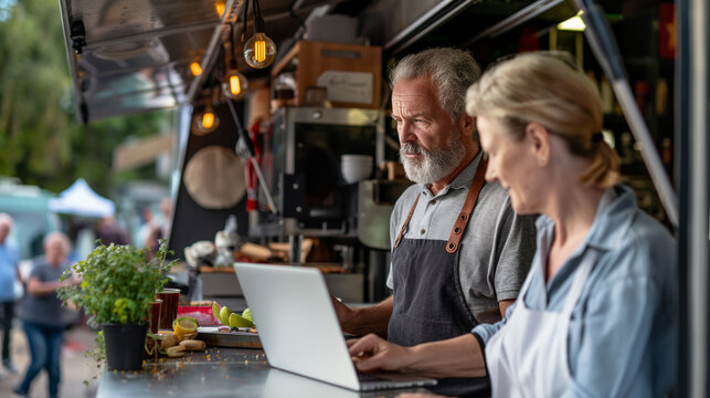 person at work in a restaurant - Powered by Adobe