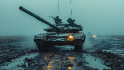 Cutting-Edge Military Tank - obrazy, fototapety, plakaty