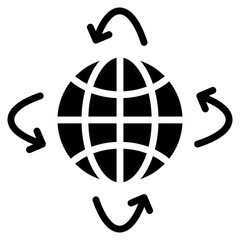 Virtual World  Icon Element For Design