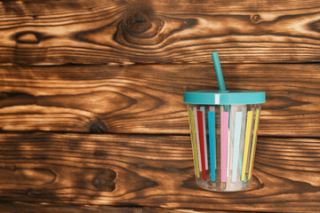 Cup With Straw for Drinking