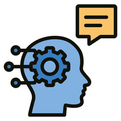 Robot Assistant  Icon Element For Design