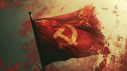 old communist flag