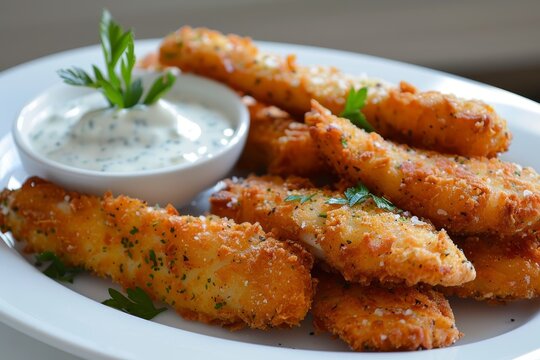 DIY fish fingers with tartar sauce
