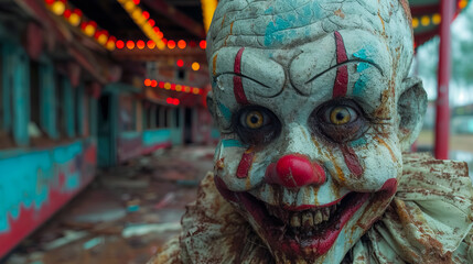 Creepy Clown.   Nightmare Circus