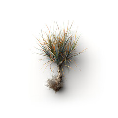 Small Plant Sprouting From Ground. Generative AI