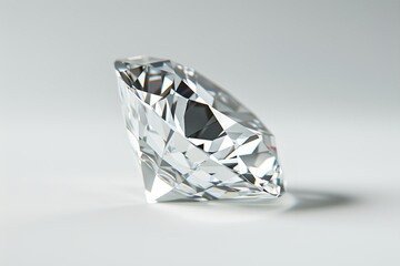 Diamond, big clear shiny gemstone