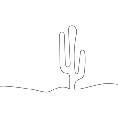 Hand drawn cactus plants in a cartoon style including agave, aloe vera and cacti in pots. Line art with no fill. Used in web , templates . Isolated on white background in eps 10.