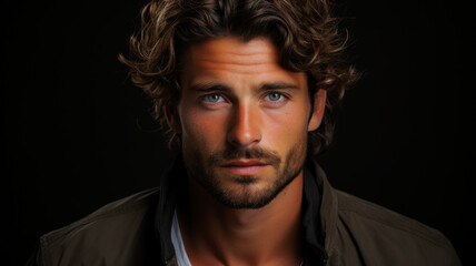 Obraz premium Close Up Portrait Of Man