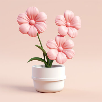 Beautiful image of flowers made by generative AI