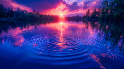 Sky Reflecting on a Lake