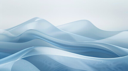 Fototapeta premium Serene blue waves abstract background