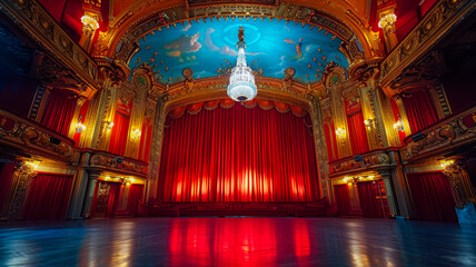 The Exquisite Interior of a Vintage Cinema
