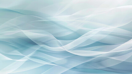 Serene blue waves abstract background - obrazy, fototapety, plakaty