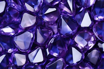 Precious Gem Texture Background with precious gemst. violet