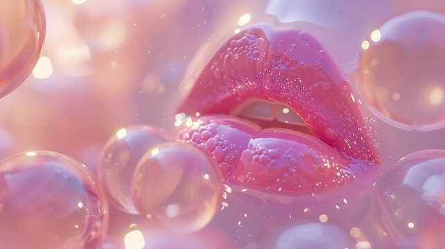 International Kissing day, dedicated to expression of love and affection through simple yet profound symbolic act of kissing, red joy happy banner copy space greeting card background.