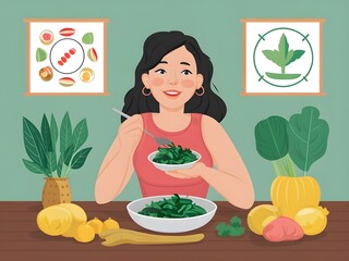 woman holding a bowl of vegetables