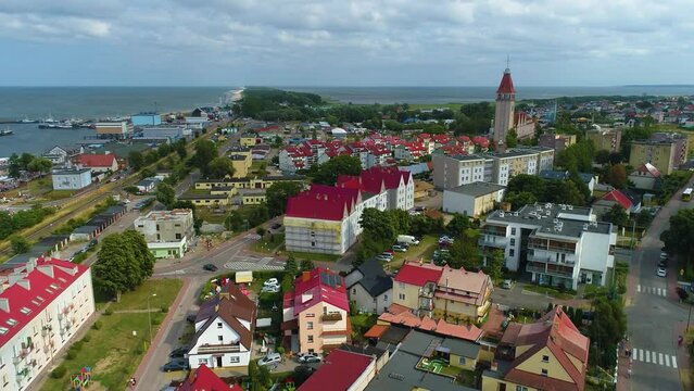 Beautiful Landscape Wladyslawowo Piekny Krajobraz Aerial View Poland