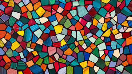 Colorful mosaic glass pattern texture