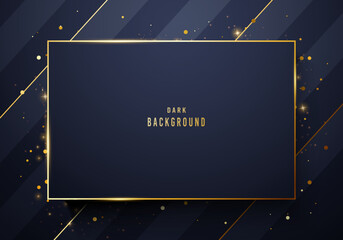 Luxury Black And Golden Sign