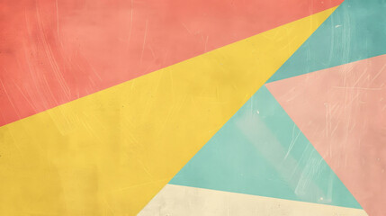 Abstract background with a vintage geometric design in pastel colors
