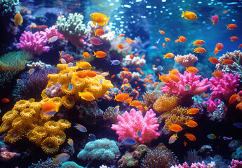 Obraz na płótnie Canvas coral reef in sea