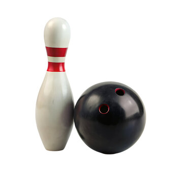 recommend clip art: bowling ball on white background