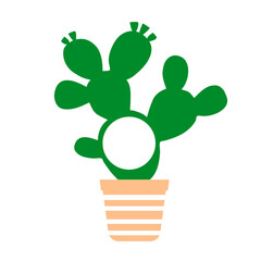 Stylish , fashionable and awesome Cactus Love art and illustrator design .Cactus desert silhouettes set