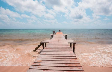 Foto op Plexiglas Boardwalk on the beach © Galyna Andrushko