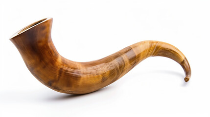 shofar horn white. rosh hashanah jewish holiday concept traditional holiday symbol