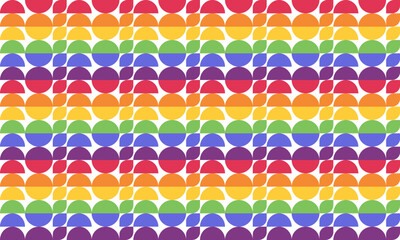 LGBT rainbow seamless pattern. Cute bright background vector illustration - 780927732