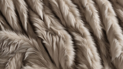 An immersive close-up texture of faux fur, highlighting its softness and imitation of natural fur without any surrounding elements ULTRA HD 8K