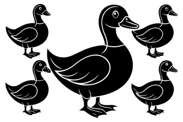 Duck icon vector illustration 