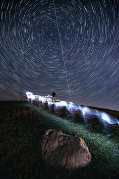 Star trails with Polaris