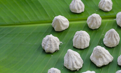 White clay filler, Soft-prepared chalk.  Thai tradition, Songkran Festival